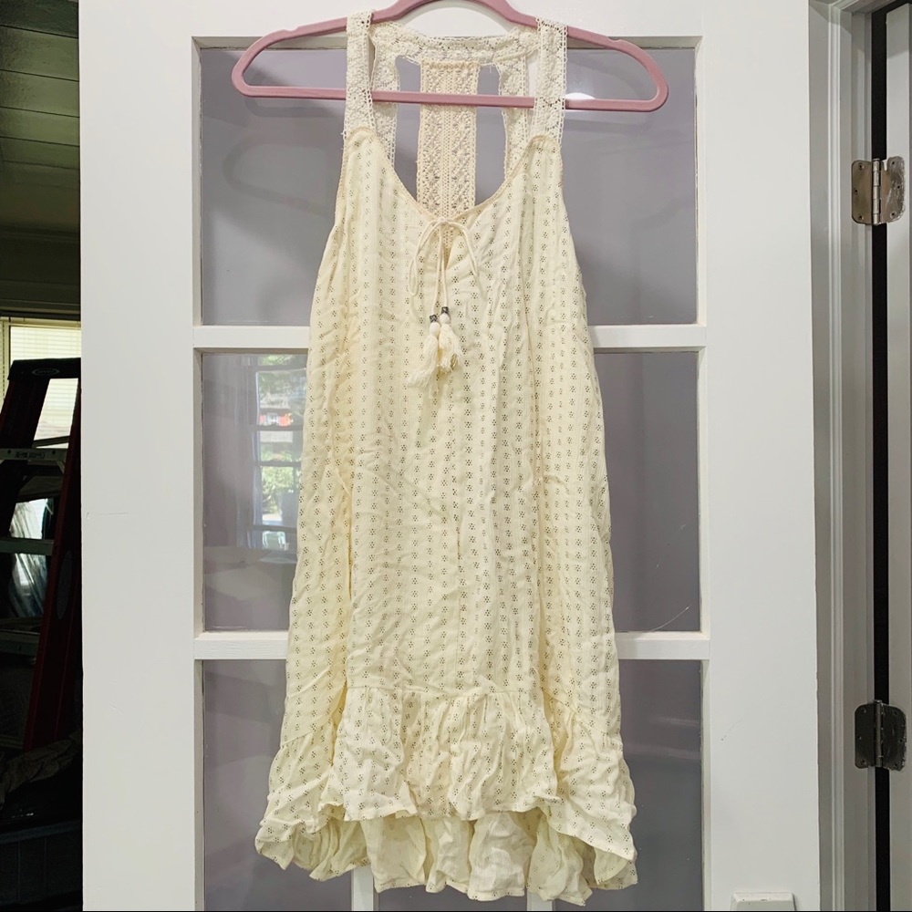 Boho printed and lace LuLu’s boutique dress